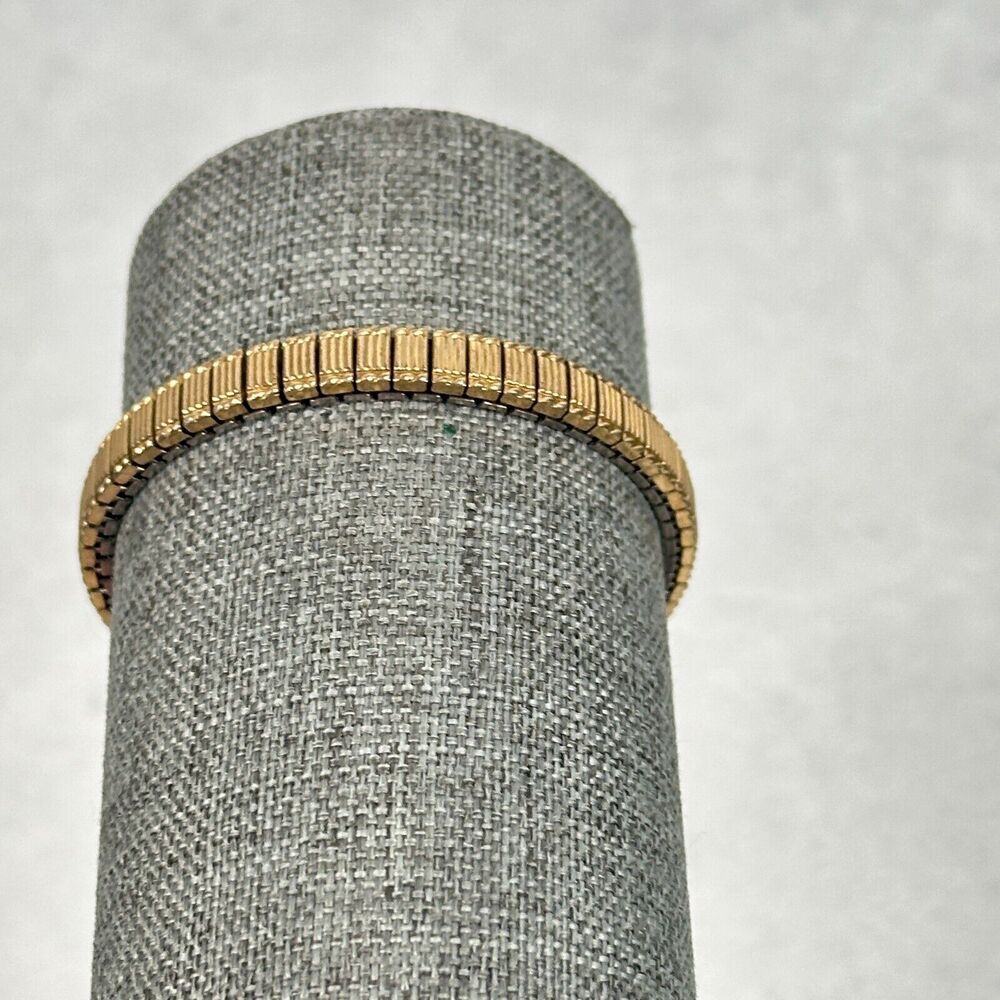 VTG Timex Watch Womens 21mm Square Manual Wind Gold Tone Expansion Band Working - Picture 7 of 12